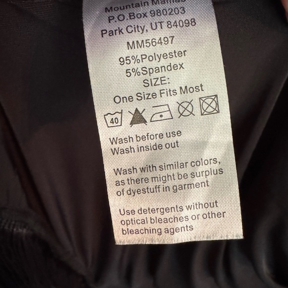 NWT Maui Mamas Elegant Black Fringe Swim Cover Up Kimono One Size - Picture 4 of 4